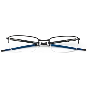 Gafas de sol Oakley para hombre OX3111-0652 Rhinochacer con montura de media montura en negro satinado y azul, 52[]19 143 imagen 6