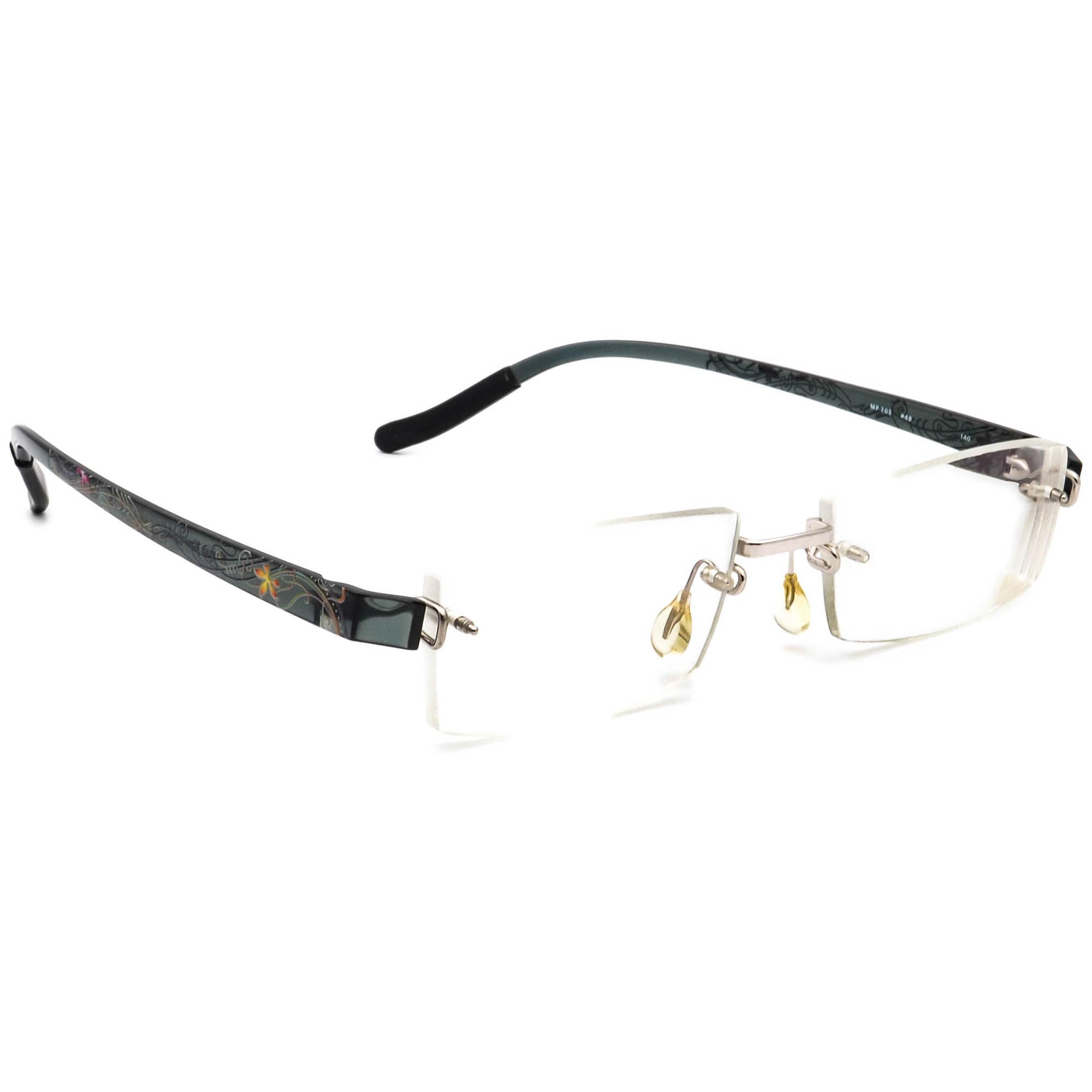 ◆Omachi◆ Kazuo Kawasaki Eyeglasses MP 705 #48titan Silver/green