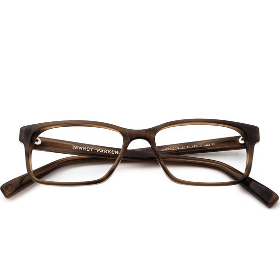 Warby Parker Eyeglasses Theo 228 Brown Rectangula… - image 6