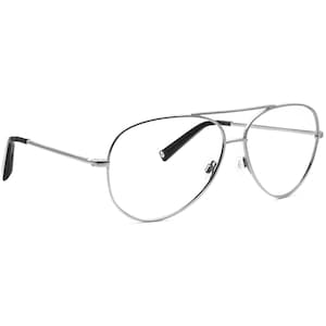Gafas de sol Warby Parker Crossfield 2150 Aviator de metal plateado pulido, montura única, 59 mm