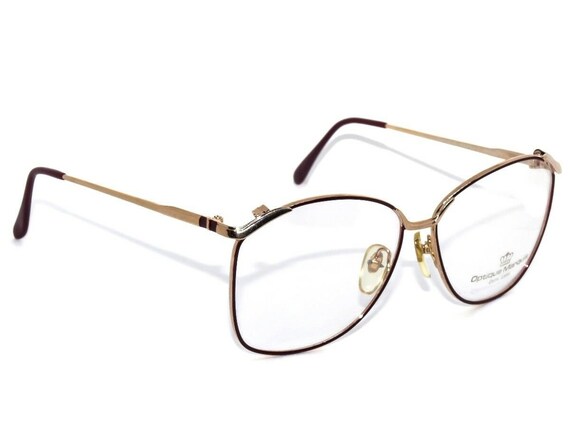 Optique Marquis Eyeglasses Maroon VL-3 Gold/Maroo… - image 7
