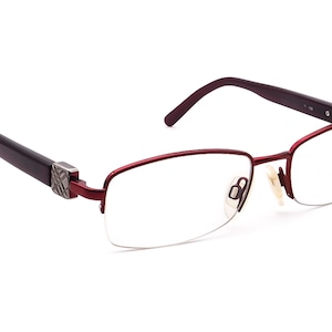 Burberry Eyeglasses B 1146 1092 Burgundy Half Rim Frame Italy 50[]17 135