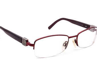 Burberry Eyeglasses B 1146 1092 Burgundy Half Rim Frame Italy 50[]17 135