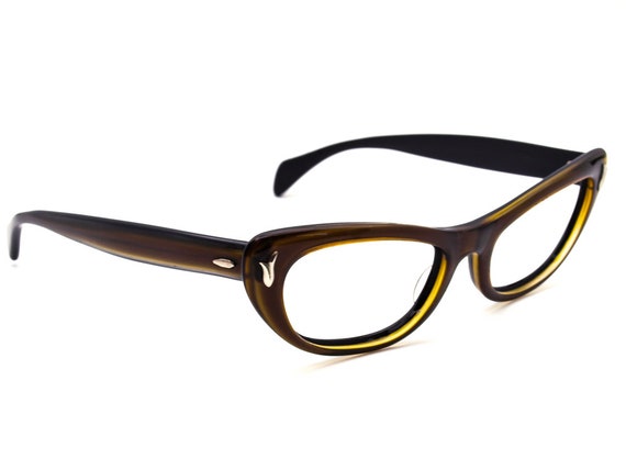 Ray-ban Eyeglasses Bausch & Lomb Alita Honey Brown Cat Eye  display picture 1