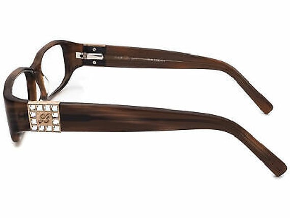 Swarovski Elements Women's Eyeglasses Brown Recta… - image 5
