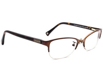 Coach Eyeglasses HC5046 Leigh 9155 Satin Brown/Dark Tortoise Half Rim 52[]18 135