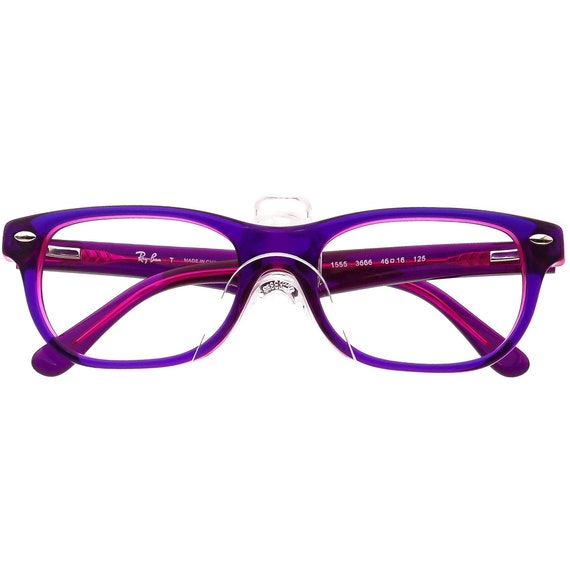 Ray-Ban Kids' Eyeglasses RB1555 3666 Purple on Pi… - image 6