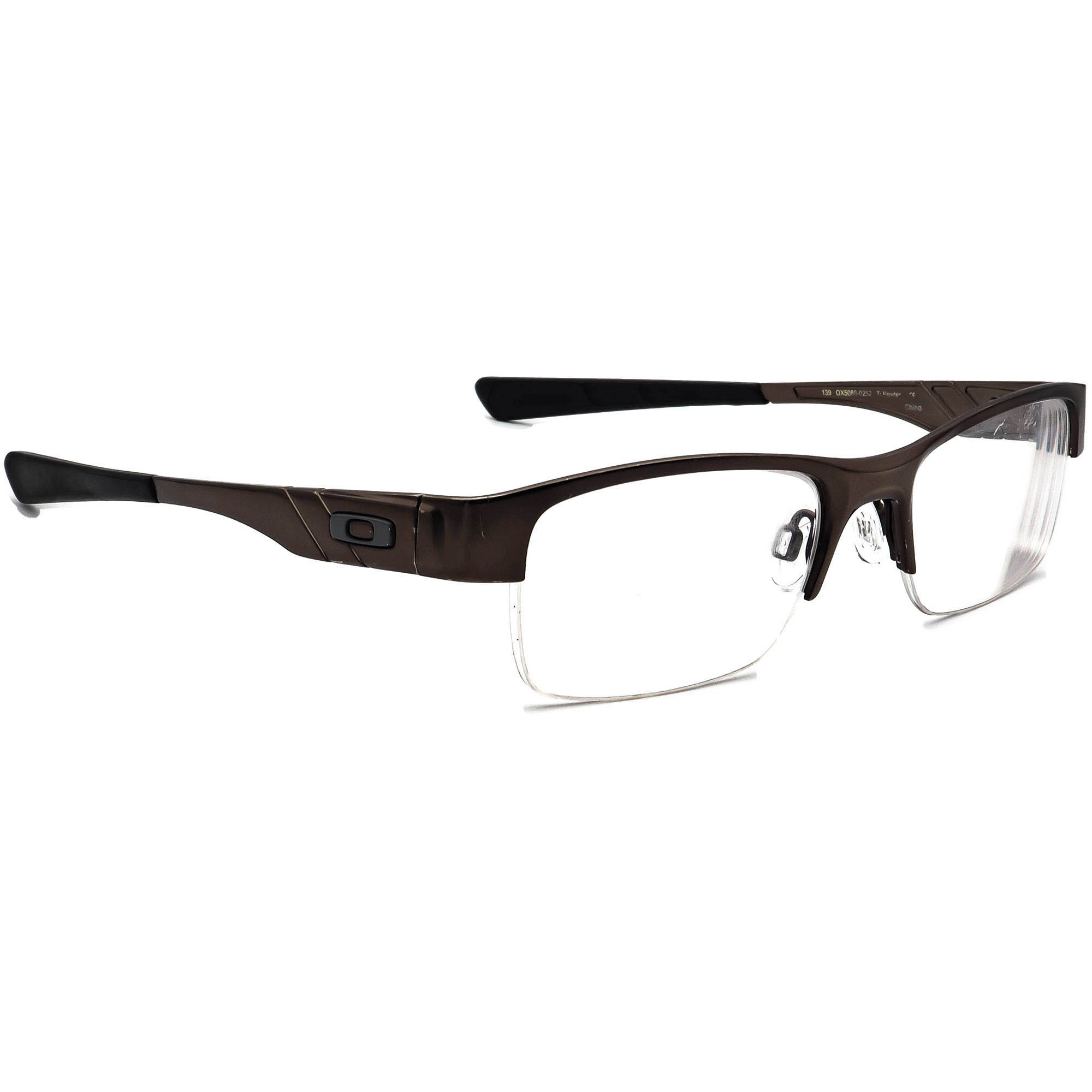 Oakley Eyeglasses OX5088-0252 Gasser  Ti Pewter Half Rim - Etsy Israel