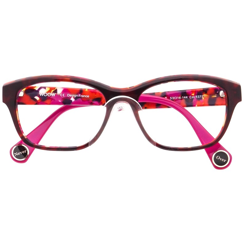 Woow Eyeglasses Never Over 1 Col 9371 Brown/Pink Square Frame 53[]16 144 image 6