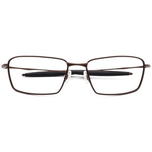 Oakley Men's Sunglasses Frame Only Square whisker Satin Brown Rectangular Metal 61 mm image 6