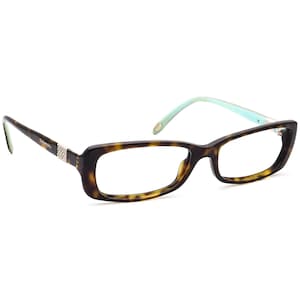 Tiffany & Co. Eyeglasses TF 2070-B 8015 Havana/Blue Rectangular Italy 53[]16 135