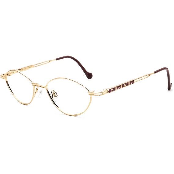 Neostyle Women's Eyeglasses 403 Gold Oval Metal F… - image 3