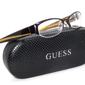 Guess Women&#39;s Eyeglasses GU1417 PUR Purple/Honey Half Rim Frame 51[]17 135