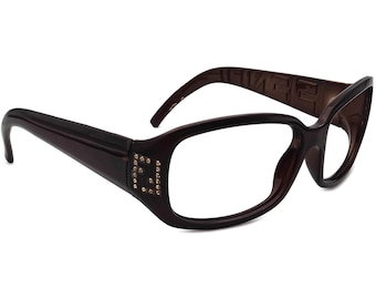 Fendi Damsolglasögon med båge endast FS350R 200 Brun Rektangulär Italien 58 mm