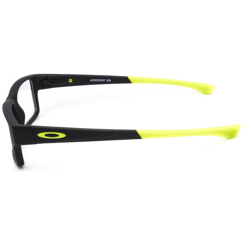 Oakley Junior Eyeglasses OY8003-0550 Airdrop XS Matte Black/Neon Green Rectangular Frame 50[]15 126 image 5