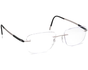 Silhouette Eyeglasses 5416 00 6051 Titan Contour Matte Silver Rimless Frame Austria 54[]19 145