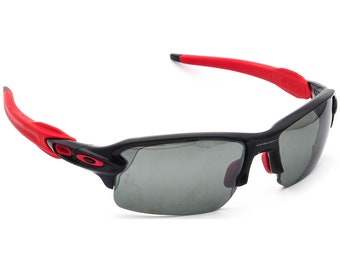 Oakley Men's Eyeglasses OO9295-08 Flak 2.0 Black/Red Half Rim Frame 59[]12 133