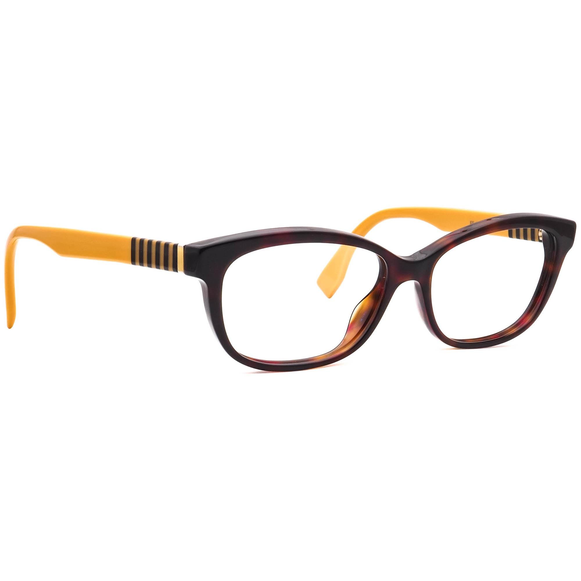 FENDI Eyeglasses Womens Tortoise Cat Eye Glasses Frames MOD: F1034 238 52-15-135 New Fendi Brown Amber Tortoise Cat Eye Eyeglasses Italy  main image 2