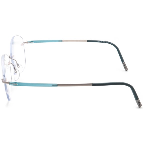 Silhouette Eyeglasses 5540 70 7000 Silver/Blue Ri… - image 6