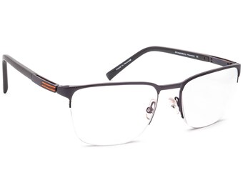 Morel Men's Eyeglasses OGA 10088O GO08 Dark Metallic Grey/Orange Half Rim Metal Frame France 54[]19 140