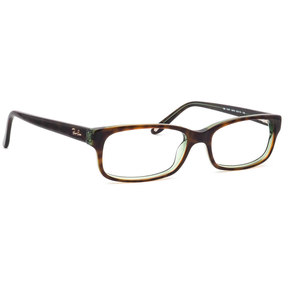Ray-ban Eyeglasses RB 5187 2445 Dark Havana on Green 