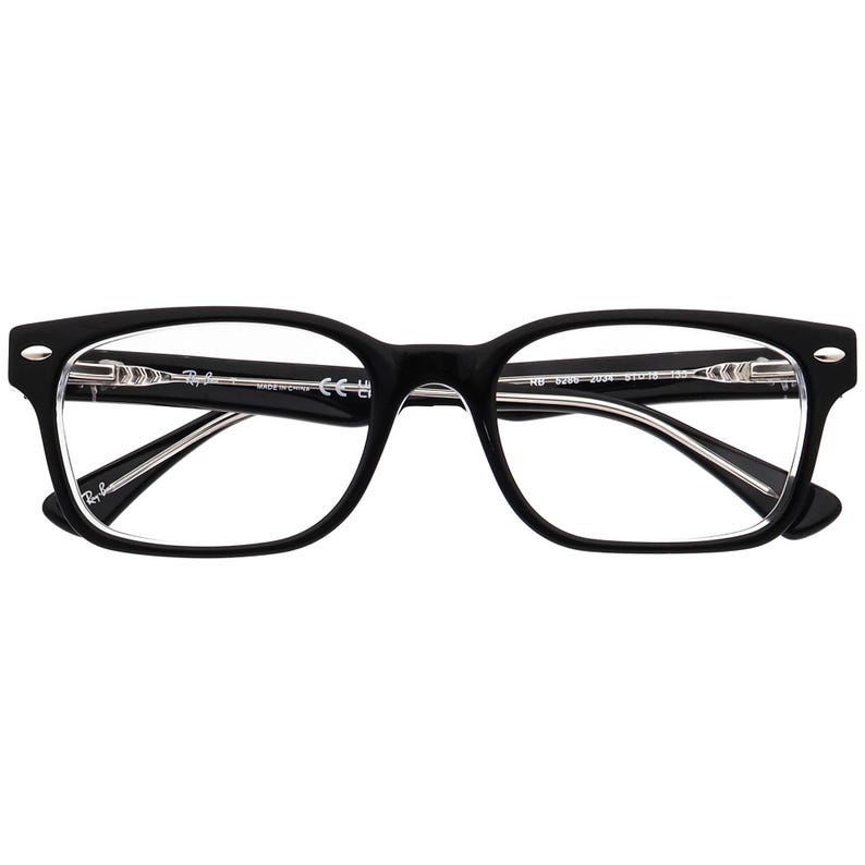 Ray-Ban Eyeglasses RB 5286 2034 Polished Black on Clear Square Frame 51[]18 135 image 6
