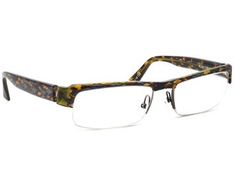 Lunettes Vintage Alain Mikli Modèle M0124 - Monture Ovale Noire/brun, Acétate Et Métal - Taille 47-25-140 - Occasion
