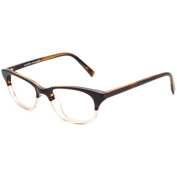 Warby Parker Eyeglasses Rose 615 Striped Brown&Cl… - image 3
