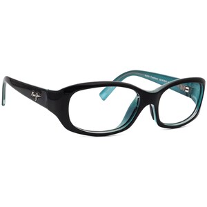 Maui Jim Women&#39;s Sunglasses Frame Only MJ 219-03 Punchbowl Polished Black on Blue Square Italy 54 mm