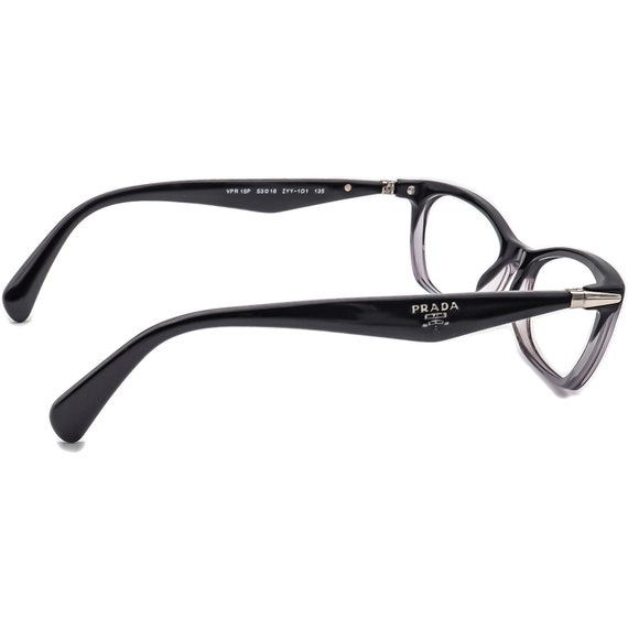 Prada Eyeglasses VPR 15P ZYY-1O1 Black&Clear Grad… - image 4