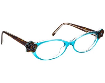 Francis Klein Eyeglasses Carol A53 Crystal Blue/Havana France 52-16 130 Handmade