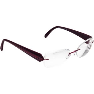 Silhouette Eyeglasses 6709 40 6052 Purple Rimless Frame Austria 53[]17 130