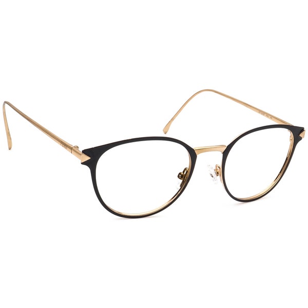 Fendi Eyeglasses FF 0167 F0G Black & Gold Round Metal Frame Italy 50[]19 140