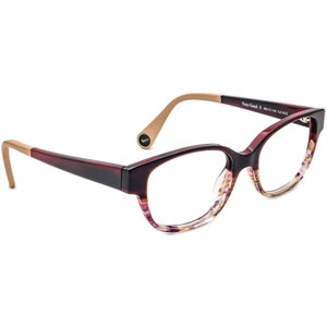 Woow Eyeglasses Very Good 2 Col 4022 Burgundy Frame Italy 49[]15 144 Handmade