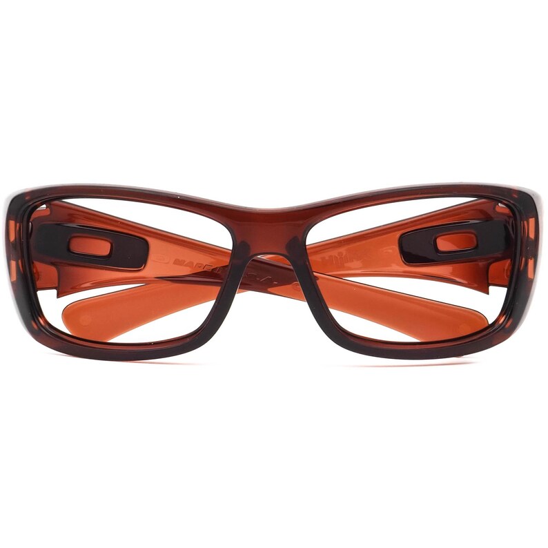 Oakley Men's Sunglasses Frame Only 03-485 Hijinx Transparent Rust Square USA 64 mm image 6