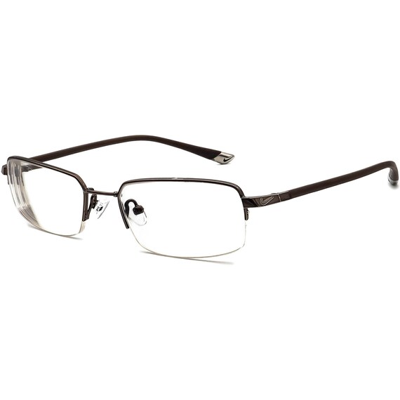 Nike Eyeglasses Brown Half Rim Frame 53[]16 145 - image 3