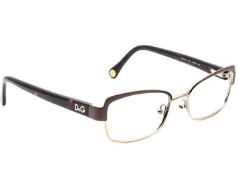 Dolce Gabbana Women's Eyeglasses D&G 5102 1101 Matte Brown/Gold/Tortoise Rectangular Frame 49[]16 135