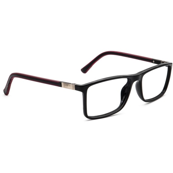 Ray-Ban Eyeglasses Black/Burgundy Rectangular Fra… - image 1