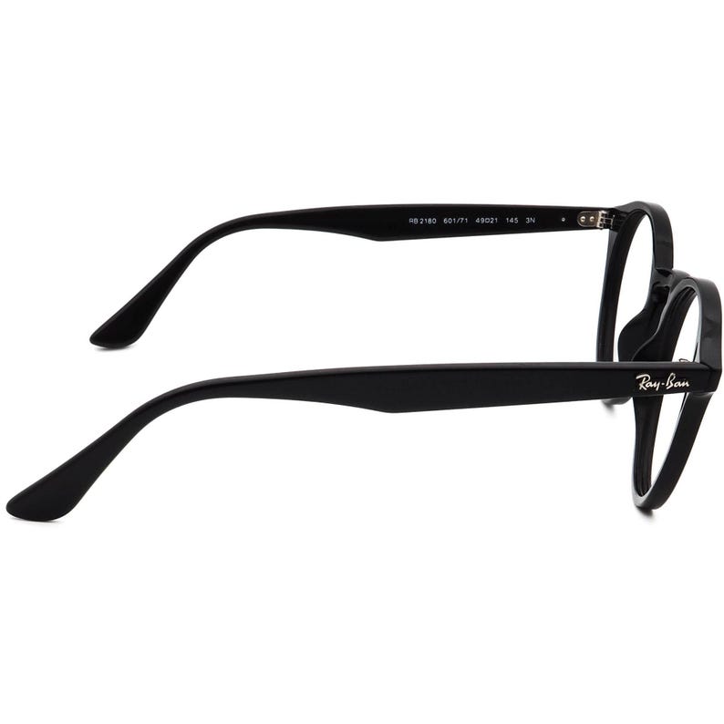 Ray-Ban Sunglasses Frame Only RB 2180 601/71 Polished Black Round Italy 49 mm image 4