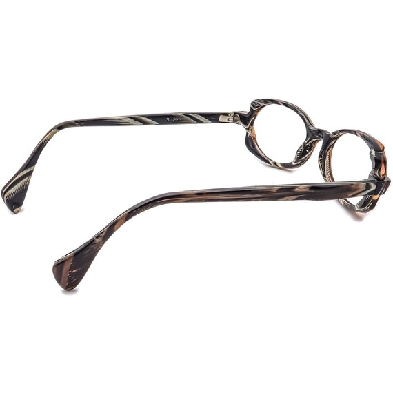 Face A Face Eyeglasses COL 094 Brown on Gray Horn… - image 4