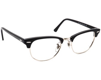 Lentes Ray-Ban RB 5154 2000 Negro pulido y marco cuadrado plateado 51[]21 145