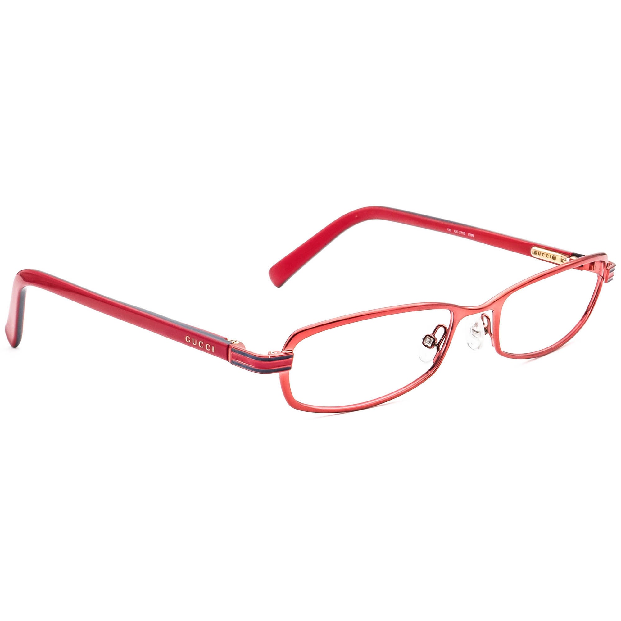 Gucci Eyeglasses GG 2762 EHN Red Rectangular Frame Italy - Etsy