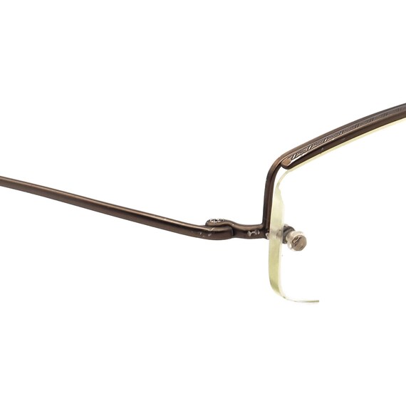 Oliver Peoples Eyeglasses Lear Brown Half Rim Met… - image 4