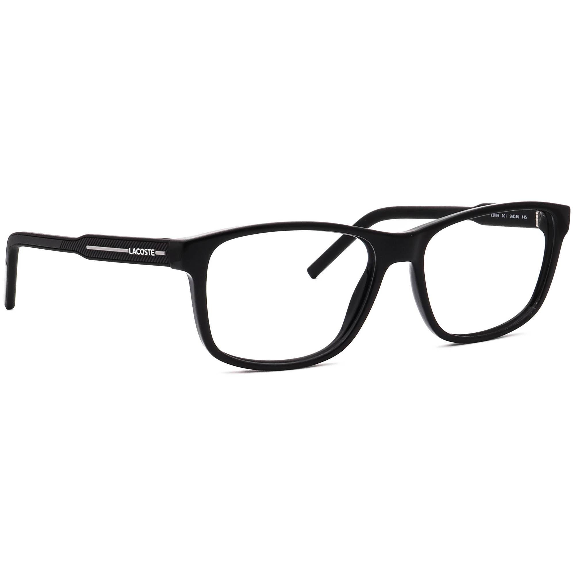Lacoste L2866 001 Black Authentic Eyeglasses 56-16-145 MM LACOSTE L2946 001 BLACK 55/16/145 Unisex Eyewear Frame  main image 3