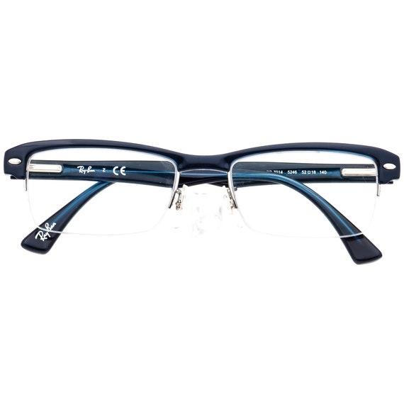 Ray-Ban Eyeglasses RB 7014 5246 Blue Half Rim Fra… - image 6