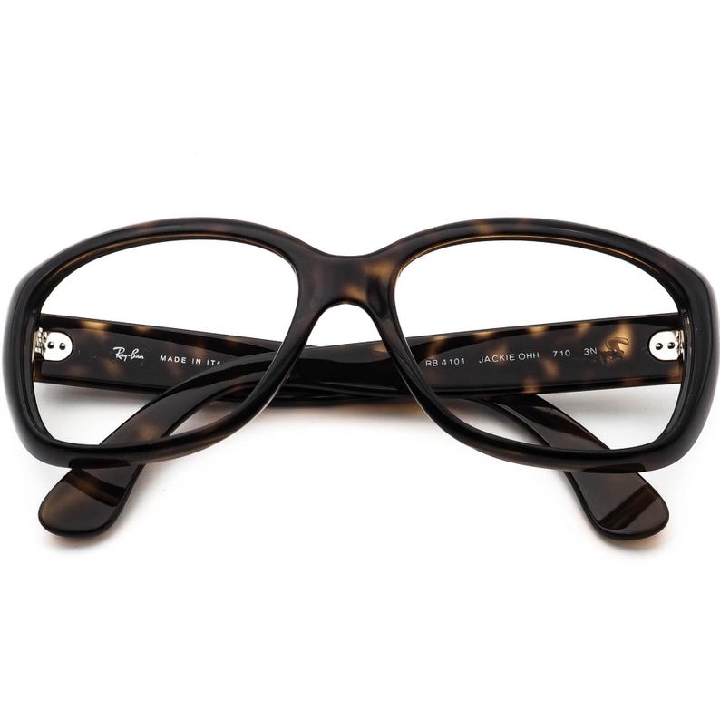 Ray-Ban レディース サングラス RB 4101 Jackie Ohh 710 ダークトータス レクタンギュラー イタリア製 58 mm 画像 6