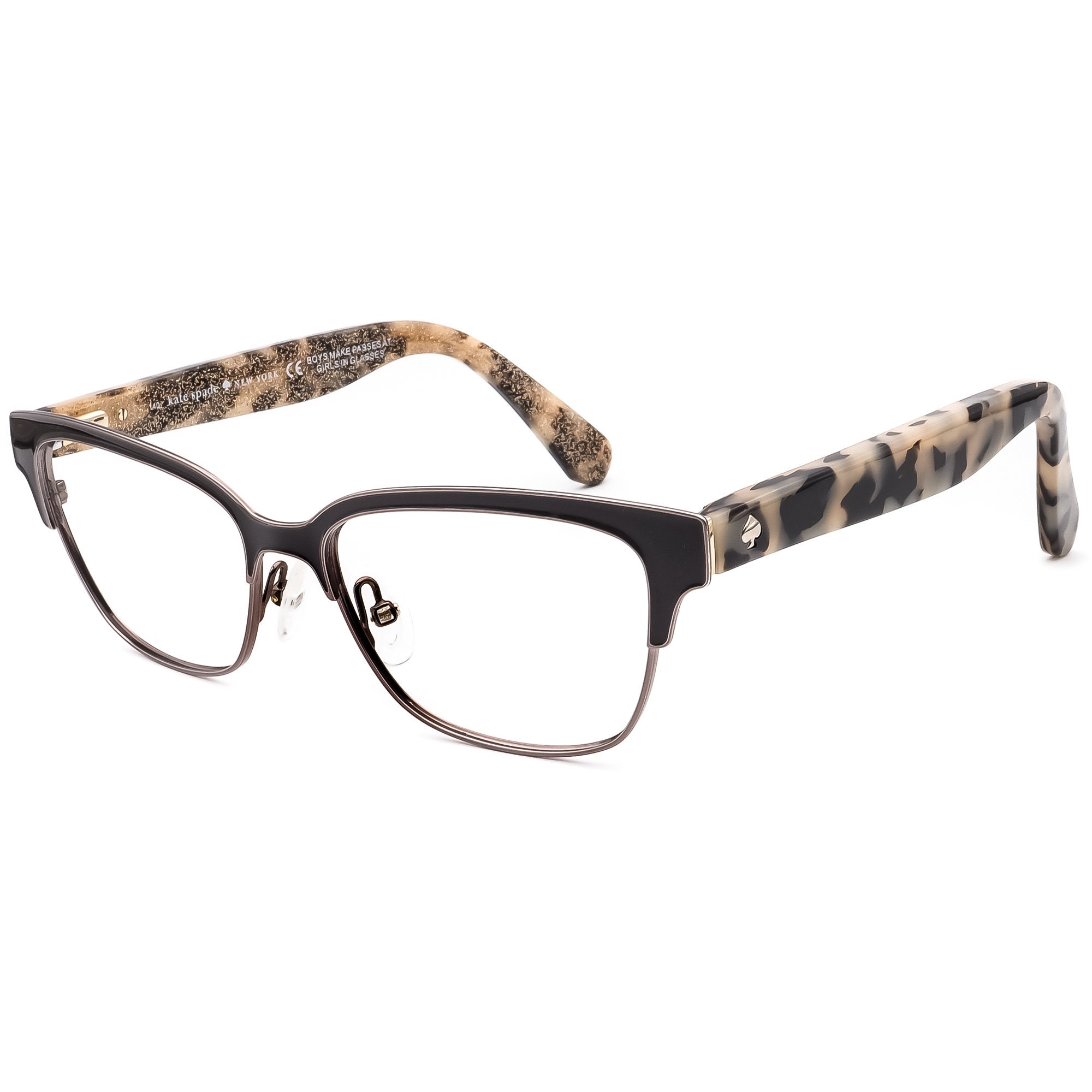 Kate Spade Eyeglasses Ladonna 0S3Z Brown/leopard Print - Etsy