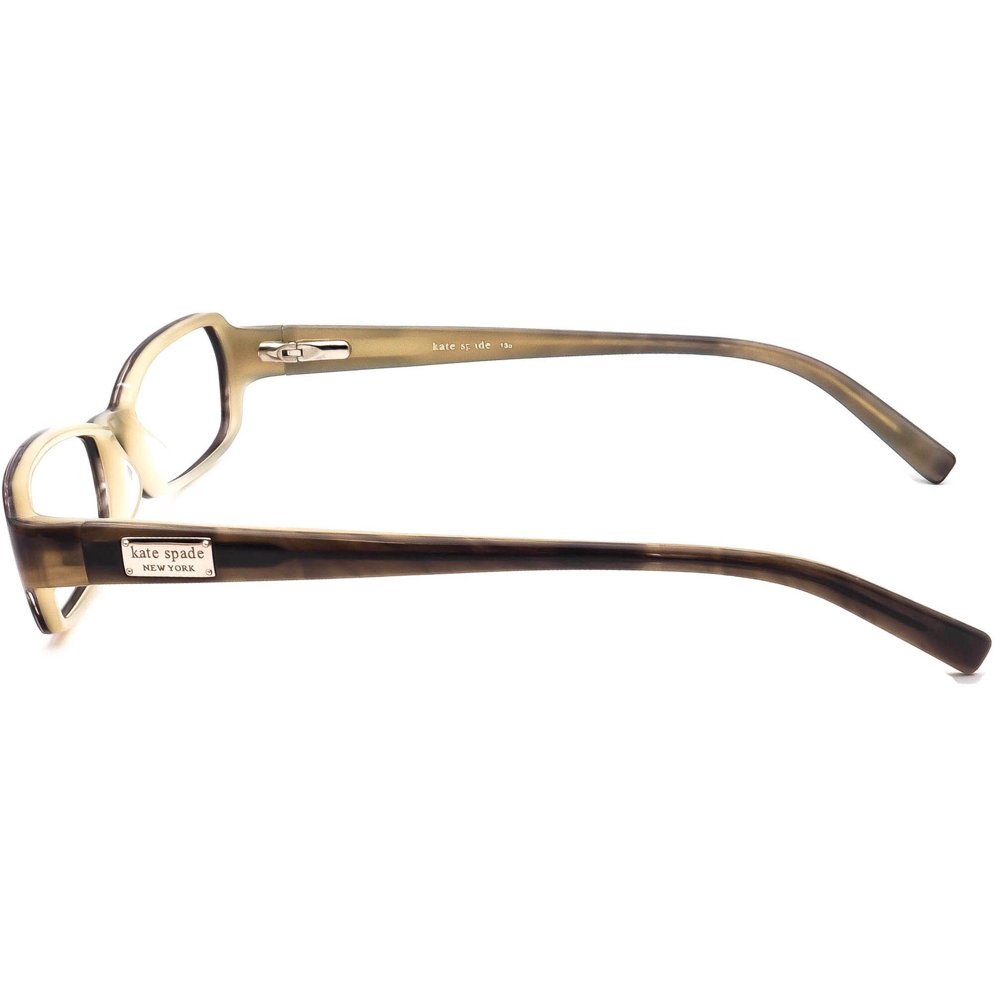 Kate Spade Eyeglasses Layla 09D5 Brown Marble Rectangular  display picture 3