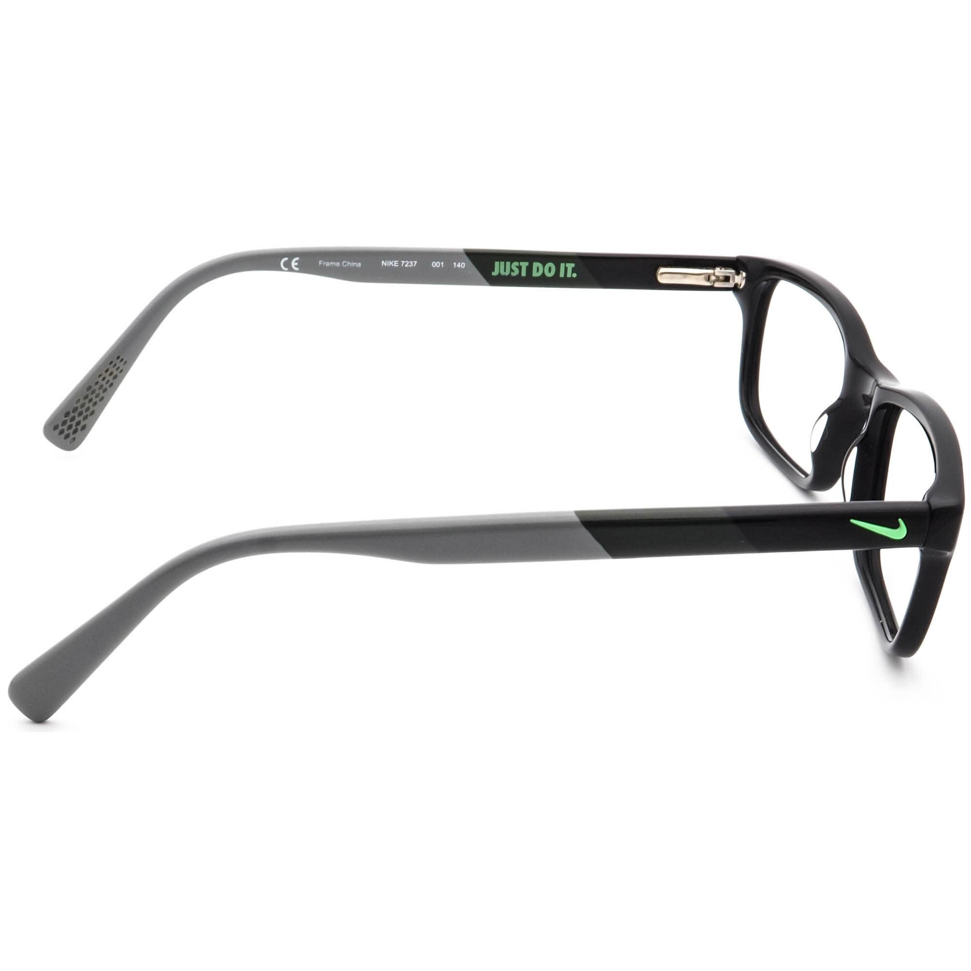 Mediana Atticus Como Nike Eyeglasses 7237 001 Black/gray Rectangular Frame 5217 - Etsy
