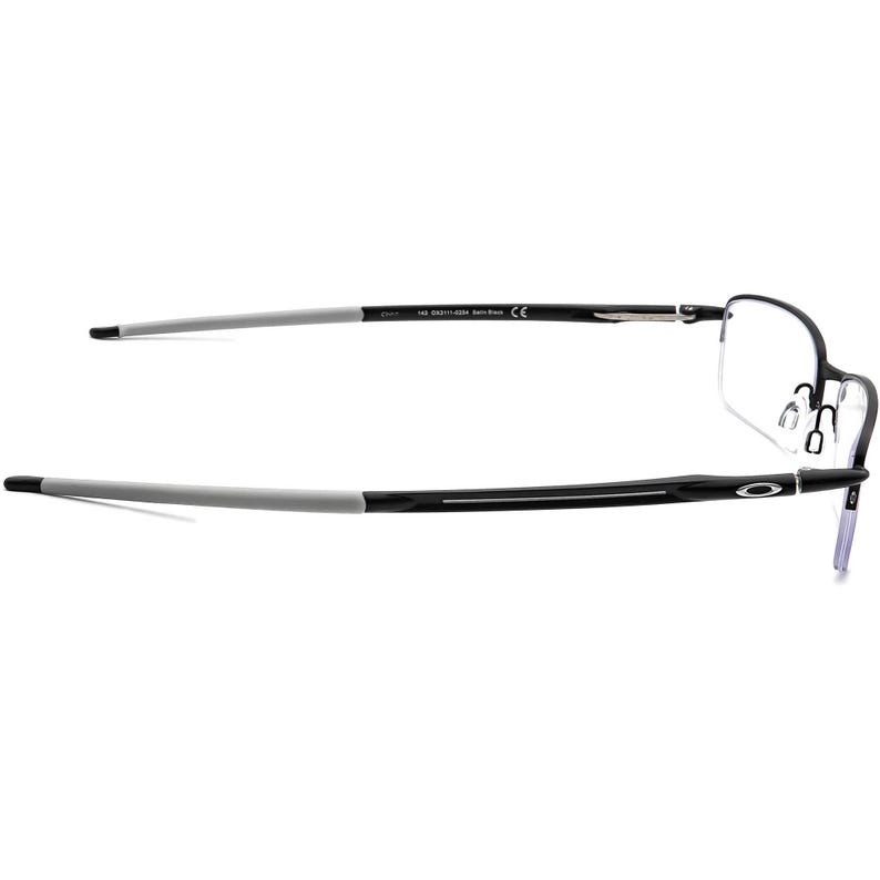 Oakley Men's Eyeglasses OX3111-0254 Rhinochaser Satin Black Half Rim Metal Frame 54[]19 143 image 4